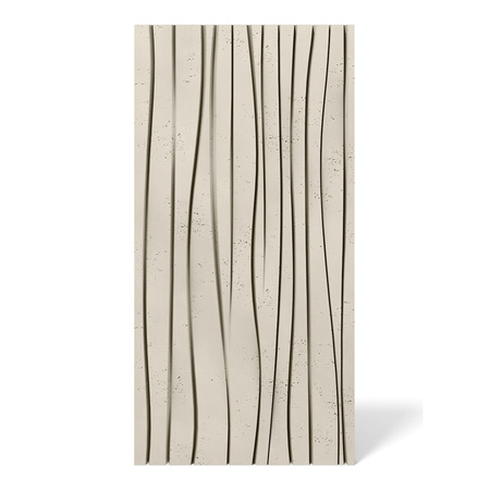 Płyta betonowa na ścianę 3D PB03 1000x500x32, kość słoniowa KS, beton architektoniczny