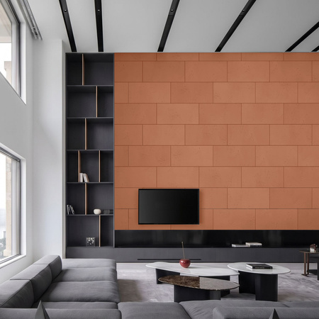 Płyta betonowa na ścianę 2D PA01 600x300x10, terakota CL01, beton architektoniczny