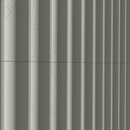 Płyta betonowa na ścianę 3D PB59 1350x500x35, pistacjowy CL08, beton architektoniczny