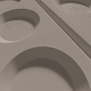 Płyta betonowa na ścianę 3D PB28 1200x600x30, szarobeżowy CL05, beton architektoniczny