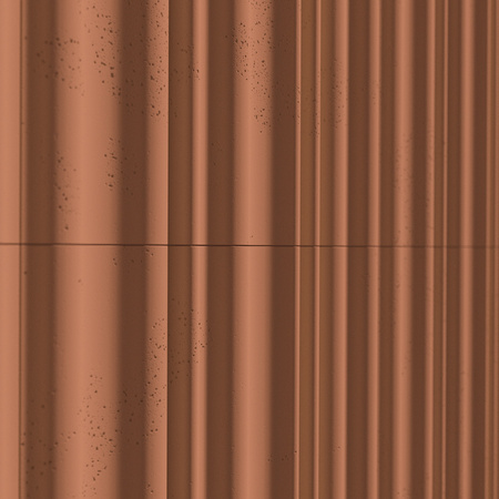 Płyta betonowa na ścianę 3D PB58 1350x560x34, terakota CL01, beton architektoniczny