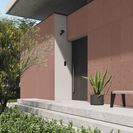 Płyta betonowa na ścianę 3D PB62 1350x480x35, brudny róż CL07, beton architektoniczny