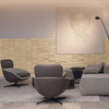 Płyta betonowa na ścianę 3D PB69 5x22,6x2, miodowy CL03, beton architektoniczny