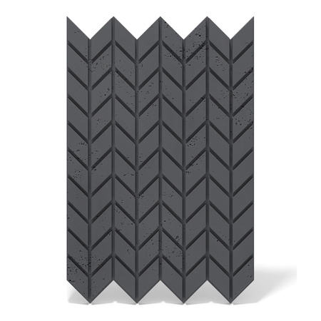 Płyta betonowa na ścianę 3D PB48 935x600x25, czarny B15, beton architektoniczny