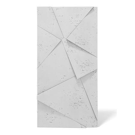 Płyta betonowa na ścianę 3D PB05C 1200x600x48, jasnoszary S50, wzór C, beton architektoniczny