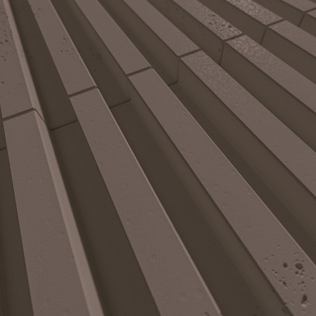 Płyta betonowa na ścianę 3D PB38 1350x480x30, czekoladowy CL02, beton architektoniczny