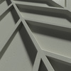Płyta betonowa na ścianę 3D PB47 939x600x25, zgaszona zieleń CL09, beton architektoniczny