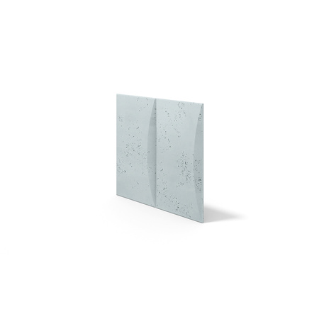Płyta betonowa na ścianę 3D PB20 600x600x40, jasny błękit CL06, beton architektoniczny