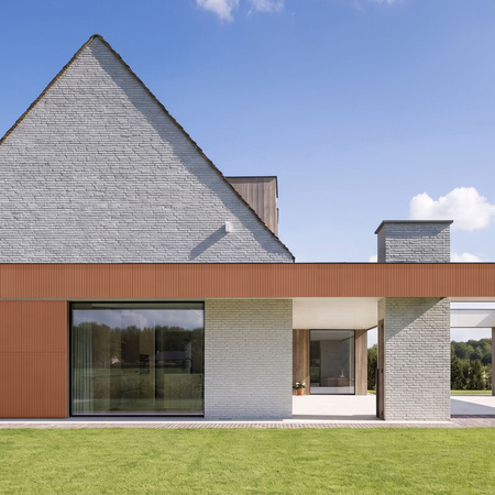 Płyta betonowa na ścianę 3D PB57 1350x460x30, terakota CL01, beton architektoniczny