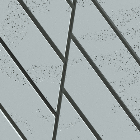 Płyta betonowa na ścianę 3D PB43 1210x500x25, jasny błękit CL06, beton architektoniczny