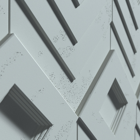 Płyta betonowa na ścianę 3D PB21 1050x600x45, jasny błękit CL06, beton architektoniczny