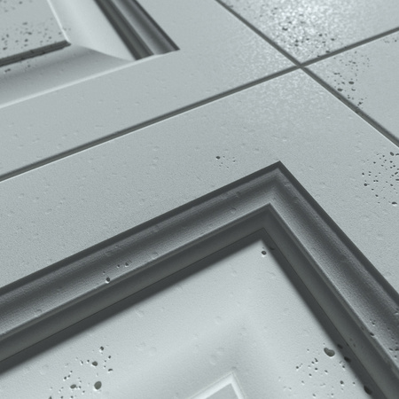 Płyta betonowa na ścianę 3D PB33A 1200x600x30, jasny błękit CL06; wzór A, beton architektoniczny