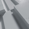 Płyta betonowa na ścianę 3D PB13 1200x600x40, szary S96, beton architektoniczny