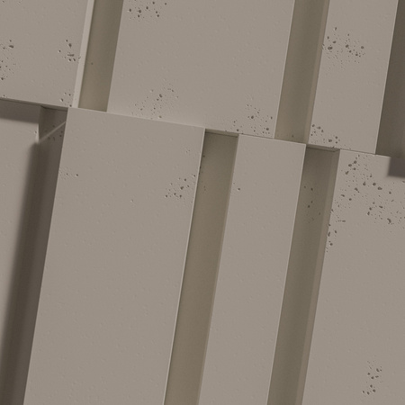Płyta betonowa na ścianę 3D PB13 1200x600x40, szarobeżowy CL05, beton architektoniczny