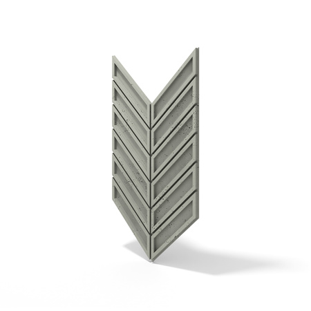 Płyta betonowa na ścianę 3D PB50 1156x600x20, zgaszona zieleń CL09, beton architektoniczny