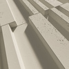 Płyta betonowa na ścianę 3D PB42 1350x600x30, kość słoniowa KS, beton architektoniczny