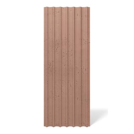 Płyta betonowa na ścianę 3D PB60 1350x520x35, brudny róż CL07, beton architektoniczny