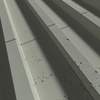 Płyta betonowa na ścianę 3D PB40 1350x510x30, zgaszona zieleń CL09, beton architektoniczny