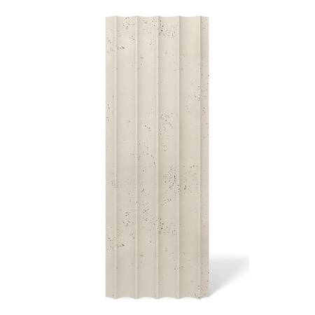 Płyta betonowa na ścianę 3D PB59 1350x500x35, kość słoniowa KS, beton architektoniczny