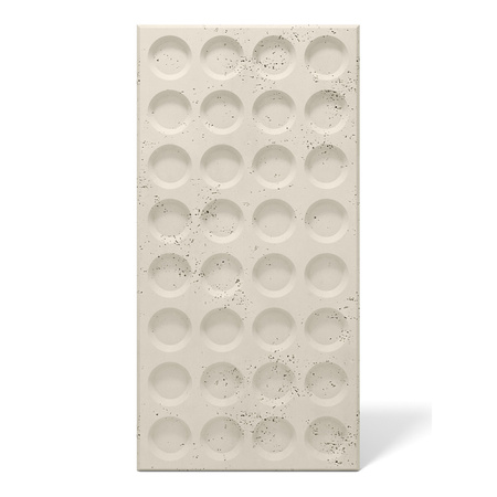 Płyta betonowa na ścianę 3D PB28 1200x600x30, kość słoniowa KS, beton architektoniczny