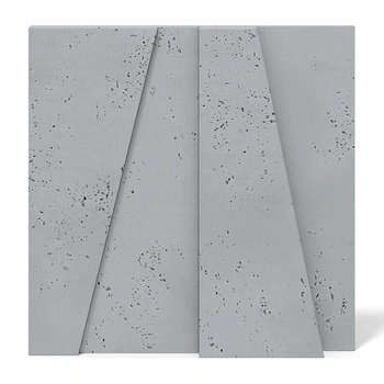 Płyta betonowa na ścianę 3D PB10 600x600x40, szary S96, beton architektoniczny