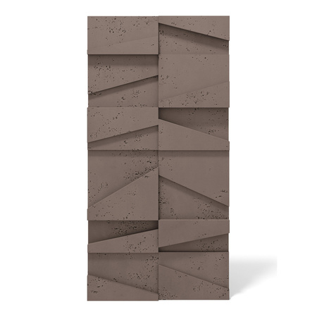 Płyta betonowa na ścianę 3D PB09 1200x600x45, czekoladowy CL02, beton architektoniczny