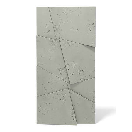 Płyta betonowa na ścianę 3D PB05B 1200x600x48, zgaszona zieleń CL09, wzór B, beton architektoniczny