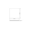 Płyta betonowa na ścianę 2D PA03 600x600x10, szary S96, beton architektoniczny