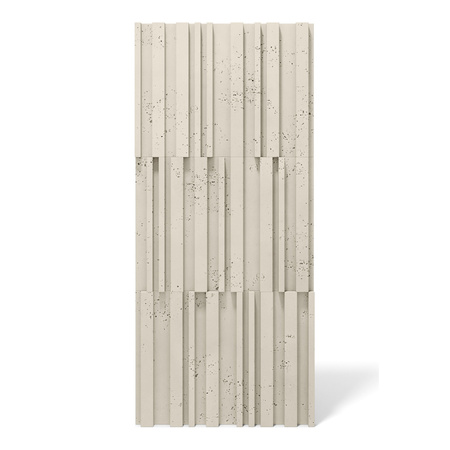 Płyta betonowa na ścianę 3D PB42 1350x600x30, kość słoniowa KS, beton architektoniczny