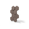 Płyta betonowa na ścianę 3D PB01 975x650x35, czekoladowy CL02, beton architektoniczny