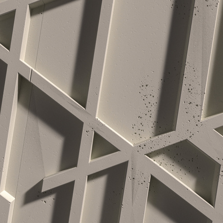 Płyta betonowa na ścianę 3D PB27 1200x600x35, kaszmirowy CL04, beton architektoniczny