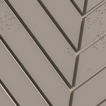 Płyta betonowa na ścianę 3D PB44 1188x600x25, kaszmirowy CL04, beton architektoniczny