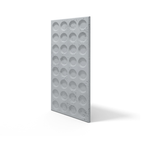 Płyta betonowa na ścianę 3D PB28 1200x600x30, szary S96, beton architektoniczny
