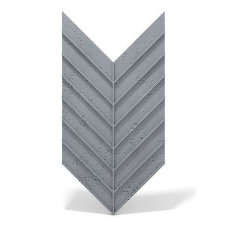 Płyta betonowa na ścianę 3D PB45 1188x600x25, antracytowy B08, beton architektoniczny