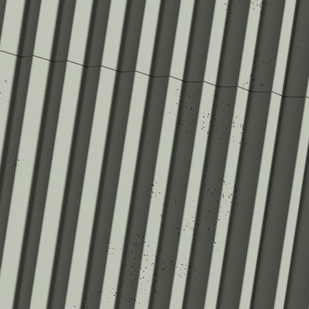 Płyta betonowa na ścianę 3D PB64 1350x480x30, zgaszona zieleń CL09, beton architektoniczny