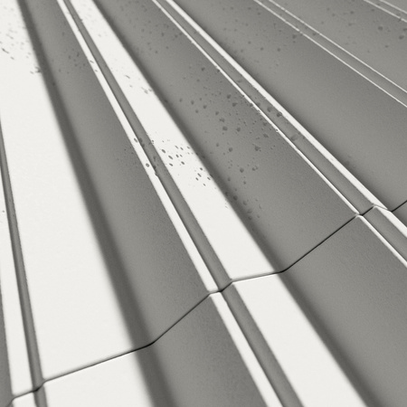Płyta betonowa na ścianę 3D PB65 1350x480x32, zgaszona biel B0, beton architektoniczny
