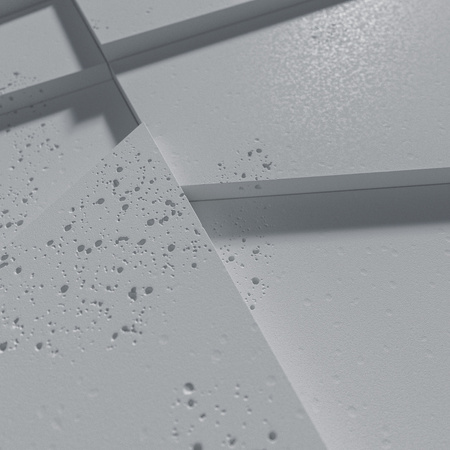 Płyta betonowa na ścianę 3D PB09 1200x600x45, szary S96, beton architektoniczny