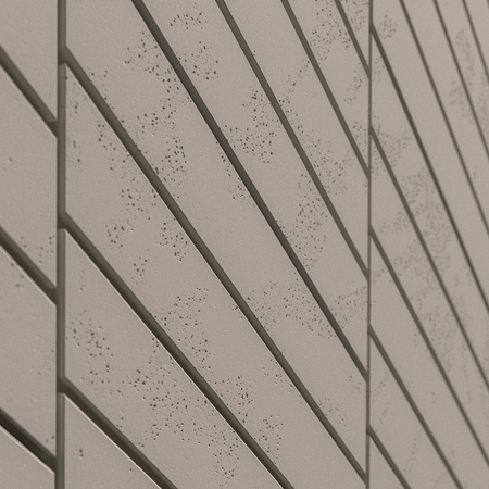 Płyta betonowa na ścianę 3D PB43 1210x500x25, kaszmirowy CL04, beton architektoniczny
