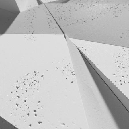 Płyta betonowa na ścianę 3D PB06B 600x600x42, jasnoszary S50; wzór B, beton architektoniczny