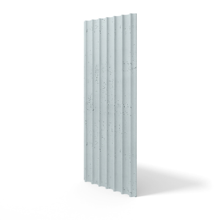 Płyta betonowa na ścianę 3D PB60 1350x520x35, jasny błękit CL06, beton architektoniczny