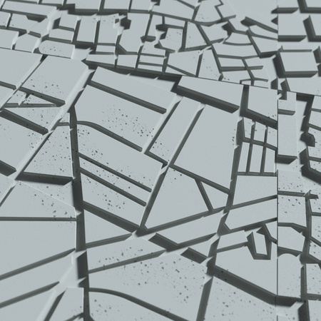 Płyta betonowa na ścianę 3D PB71D 600x600x22, jasny błękit CL06; wzór D, beton architektoniczny