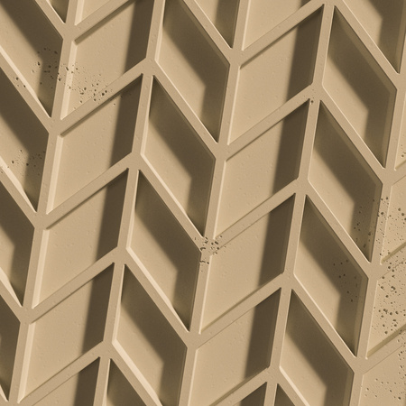 Płyta betonowa na ścianę 3D PB49 935x600x25, miodowy CL03, beton architektoniczny