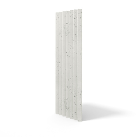 Płyta betonowa na ścianę 3D PB62 1350x480x35, zgaszona biel B0, beton architektoniczny