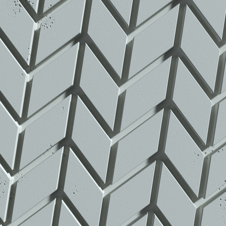 Płyta betonowa na ścianę 3D PB48 935x600x25, jasny błękit CL06, beton architektoniczny