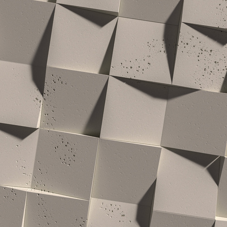 Płyta betonowa na ścianę 3D PB16 600x600x40, kaszmirowy CL04, beton architektoniczny