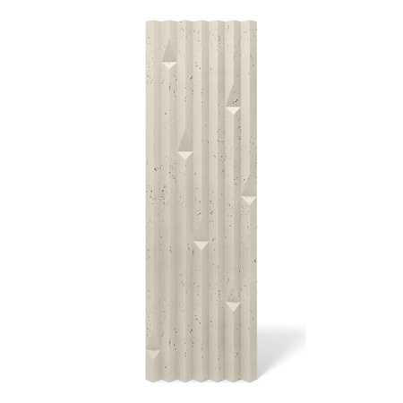 Płyta betonowa na ścianę 3D PB63 1350x480x35, kość słoniowa KS, beton architektoniczny