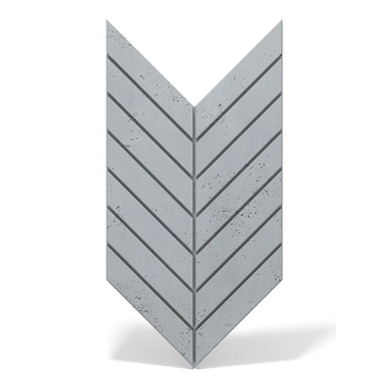 Płyta betonowa na ścianę 3D PB44 1188x600x25, szary S96, beton architektoniczny