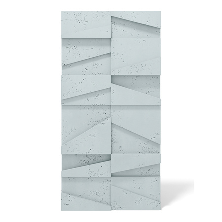 Płyta betonowa na ścianę 3D PB09 1200x600x45, jasny błękit CL06, beton architektoniczny