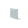 Płyta betonowa na ścianę 3D PB16 600x600x40, jasny błękit CL06, beton architektoniczny