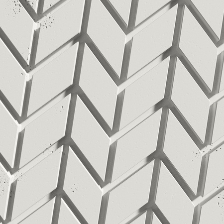 Płyta betonowa na ścianę 3D PB48 935x600x25, zgaszona biel B0, beton architektoniczny